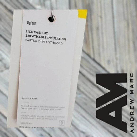 Andrew Marc | Hooded Long Stretch Parka | Sorona Fill | Grey | NWT - Picture 9 of 9